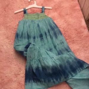 Girls turquoise dress